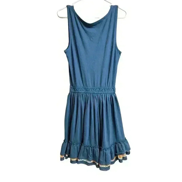 Matilda Jane Women's Blue Ruffle Hem Swing Summer Dress Size Small - Picture 8 of 8